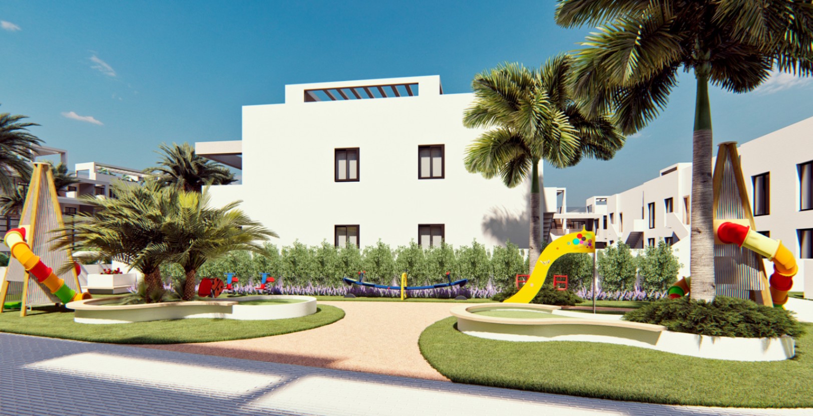 Bungalows de lujo en Torrevieja con 2 dormitorios y 2 baños. Ultimas dos Viviendas. Entrega Sept. 2026