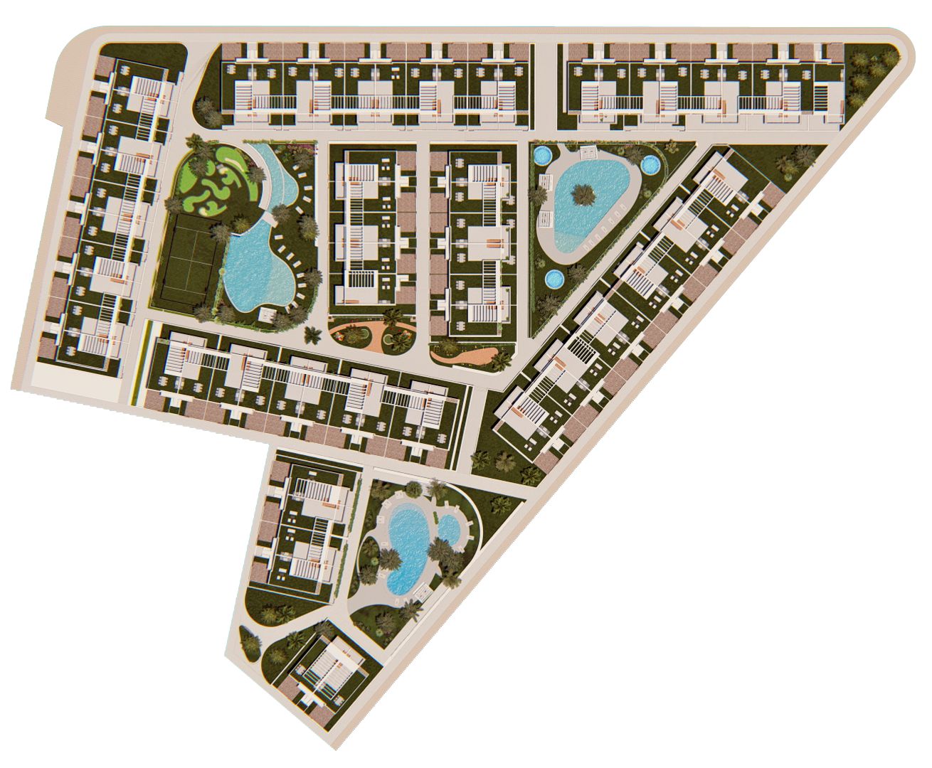 Bungalows de lujo en Torrevieja con 2 dormitorios y 2 baños. Ultimas dos Viviendas. Entrega Sept. 2026