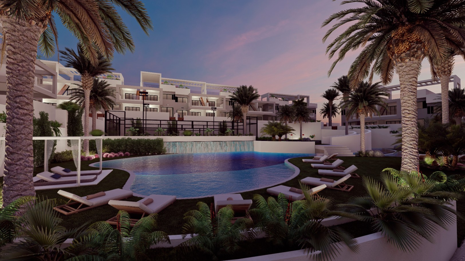Bungalows de lujo en Torrevieja con 2 dormitorios y 2 baños. Ultimas dos Viviendas. Entrega Sept. 2026