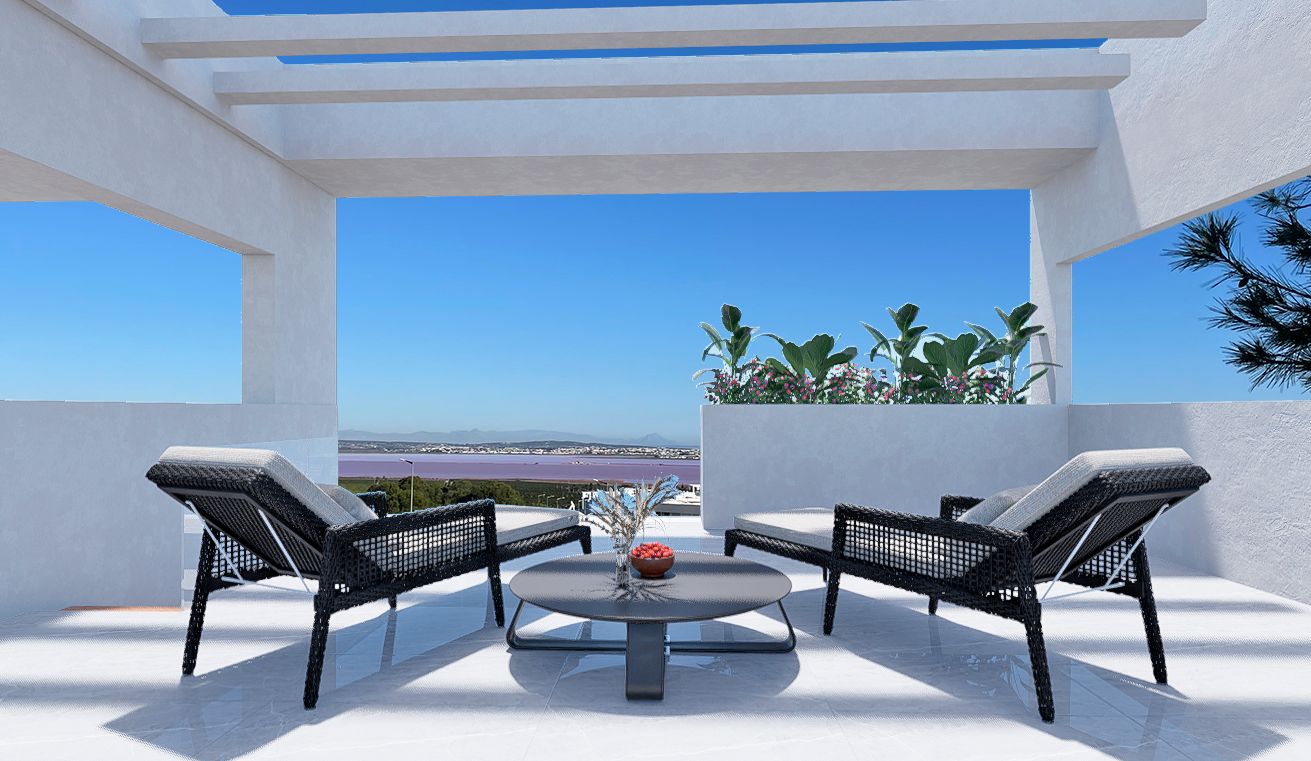 Bungalows de lujo en Torrevieja con 2 dormitorios y 2 baños. Ultimas dos Viviendas. Entrega Sept. 2026