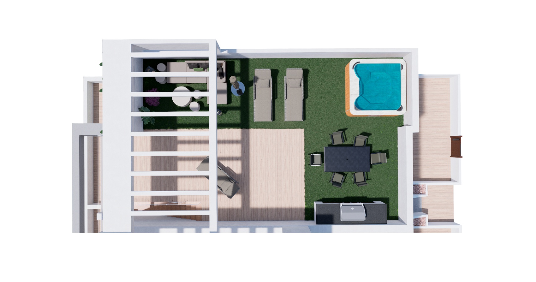 Bungalows de lujo en Torrevieja con 2 dormitorios y 2 baños. Ultimas dos Viviendas. Entrega Sept. 2026