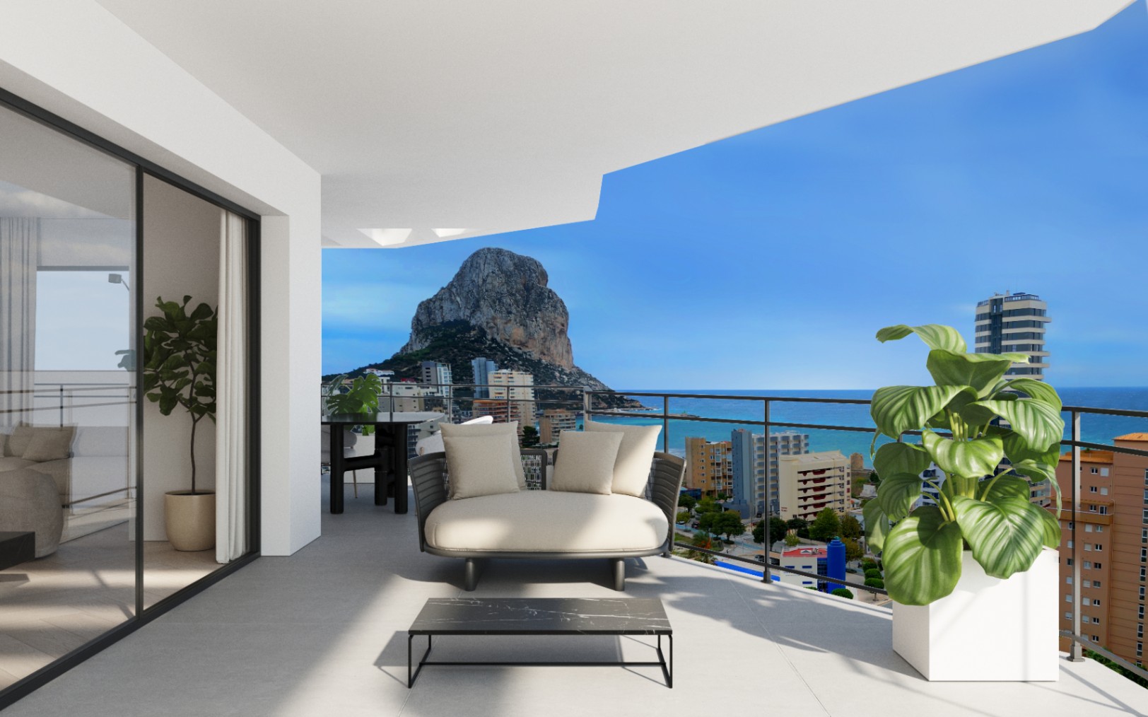 Apartamento de Lujo en Calpe de 3 dormitorios a 200 Metros de la Playa. fecha de Entrega 2027