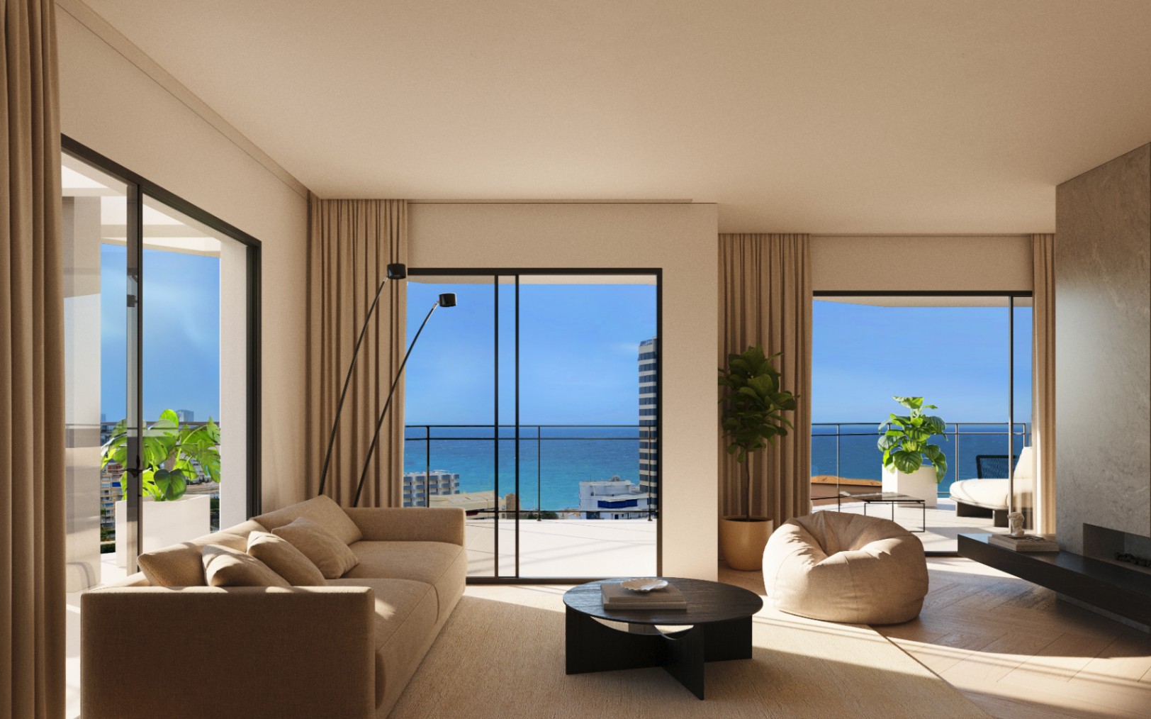 Apartamento de Lujo en Calpe de 3 dormitorios a 200 Metros de la Playa. fecha de Entrega 2027