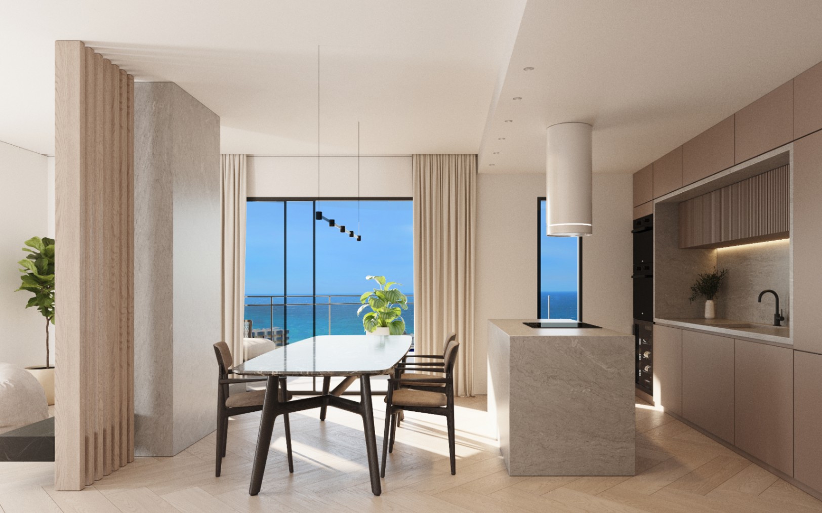 Apartamento de Lujo en Calpe de 3 dormitorios a 200 Metros de la Playa. fecha de Entrega 2027