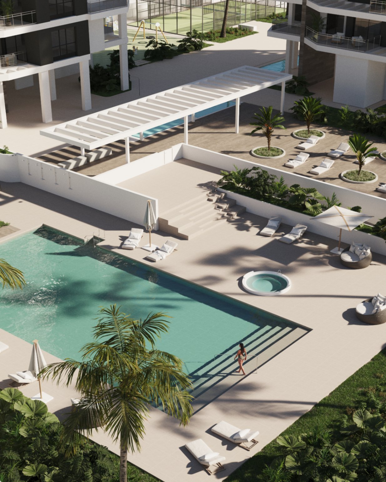 Dachwohnungen und Apartments mit 2 - 3 - 4 Schlafzimmern, 200 Meter vom Strand entfernt. Calpe