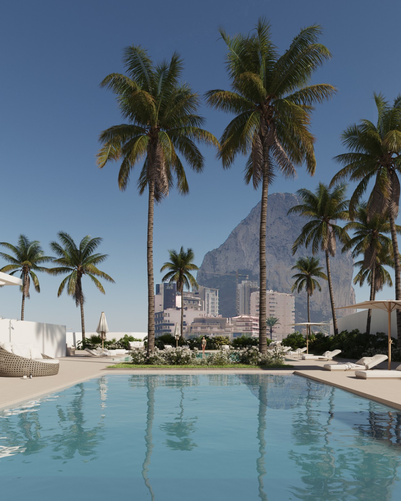 Dachwohnungen und Apartments mit 2 - 3 - 4 Schlafzimmern, 200 Meter vom Strand entfernt. Calpe