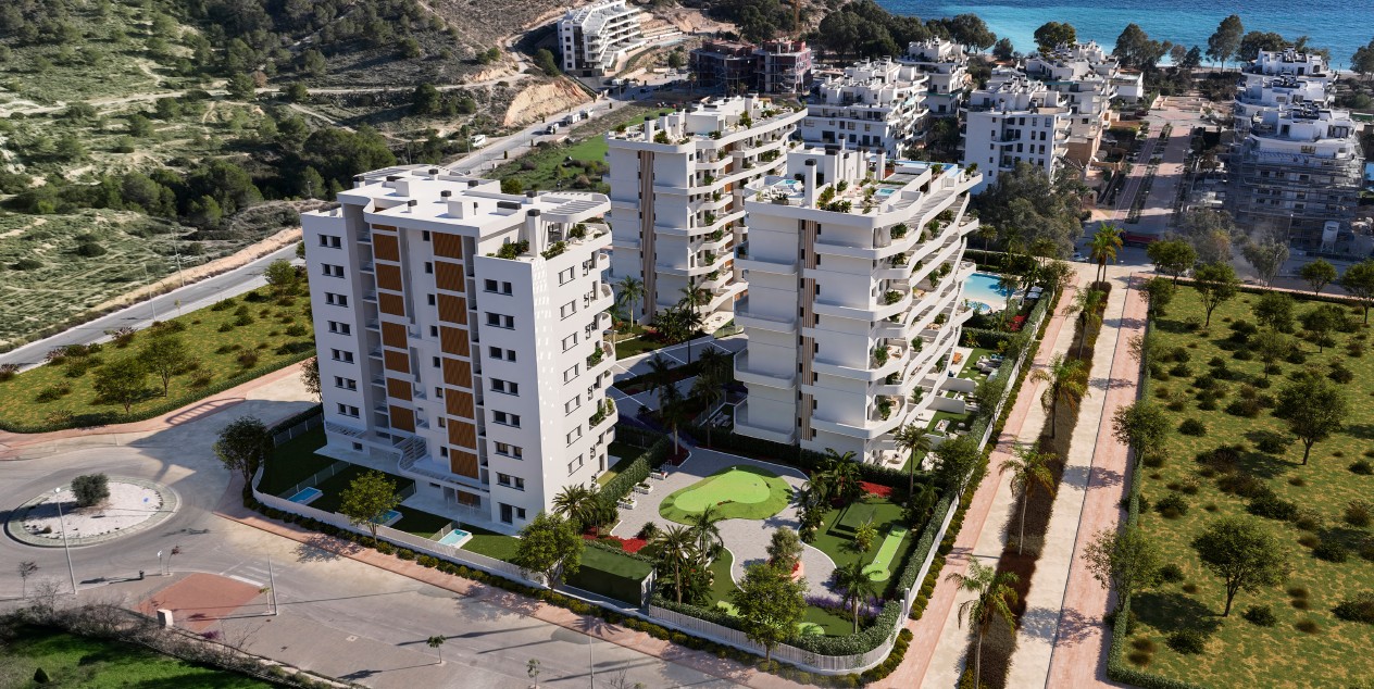 Apartamentos y Aticos a 200 Metros de Playa en Villajoyosa. Nueva Promoción