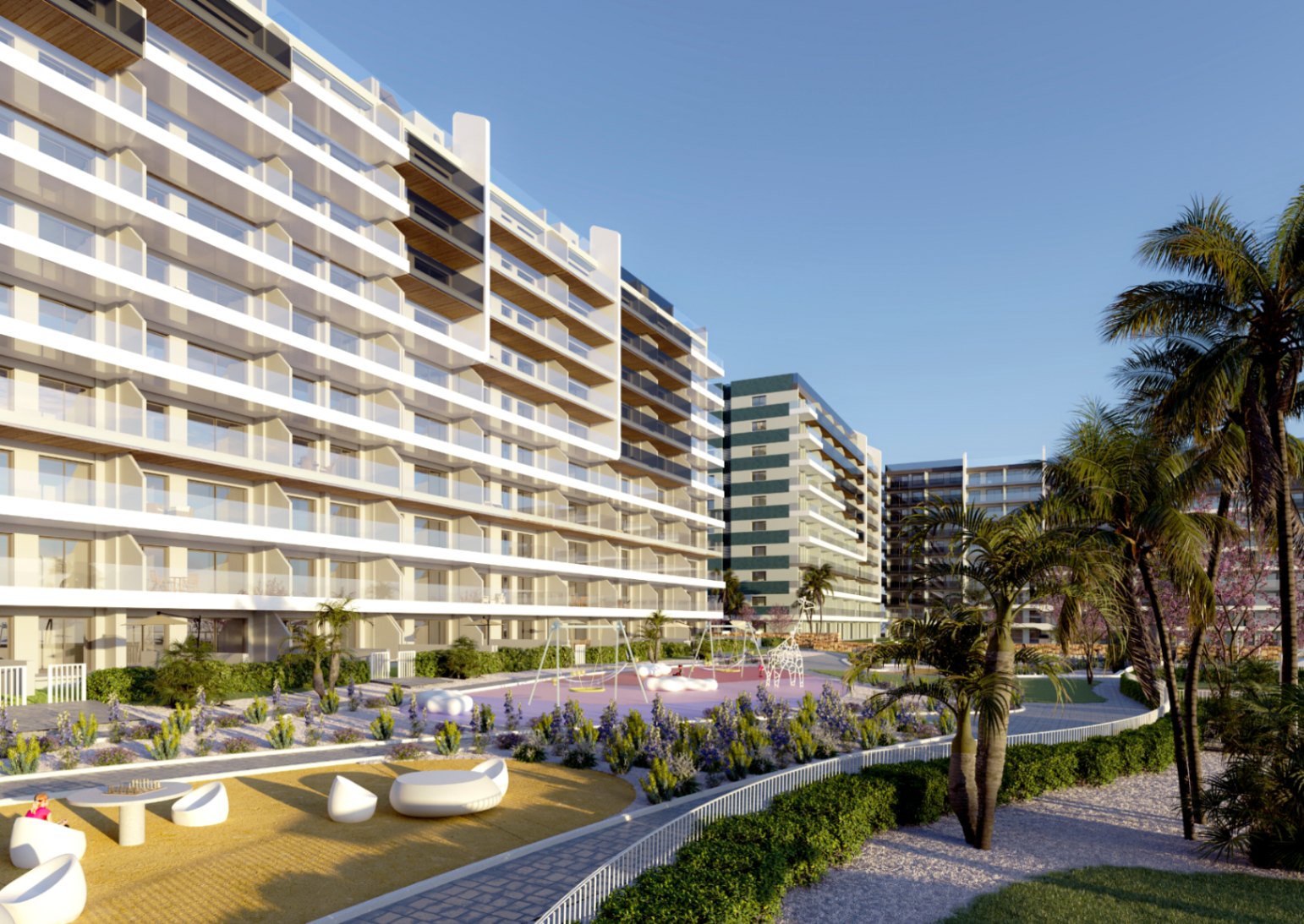 Apartamentos y Aticos de 2 y 3 Dormitorios con Vistas al Mar. Entrega Fase I Septiembre 2027 / Entrega Fase II Febrero 2028