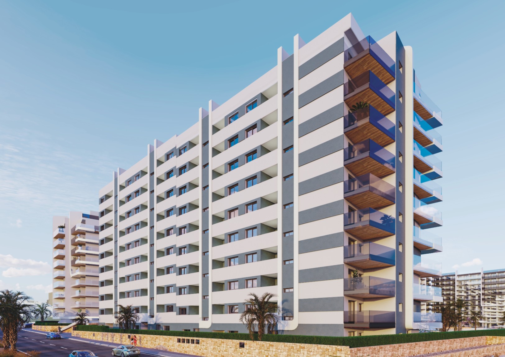 Apartamentos y Aticos de 2 y 3 Dormitorios con Vistas al Mar. Entrega Fase I Septiembre 2027 / Entrega Fase II Febrero 2028