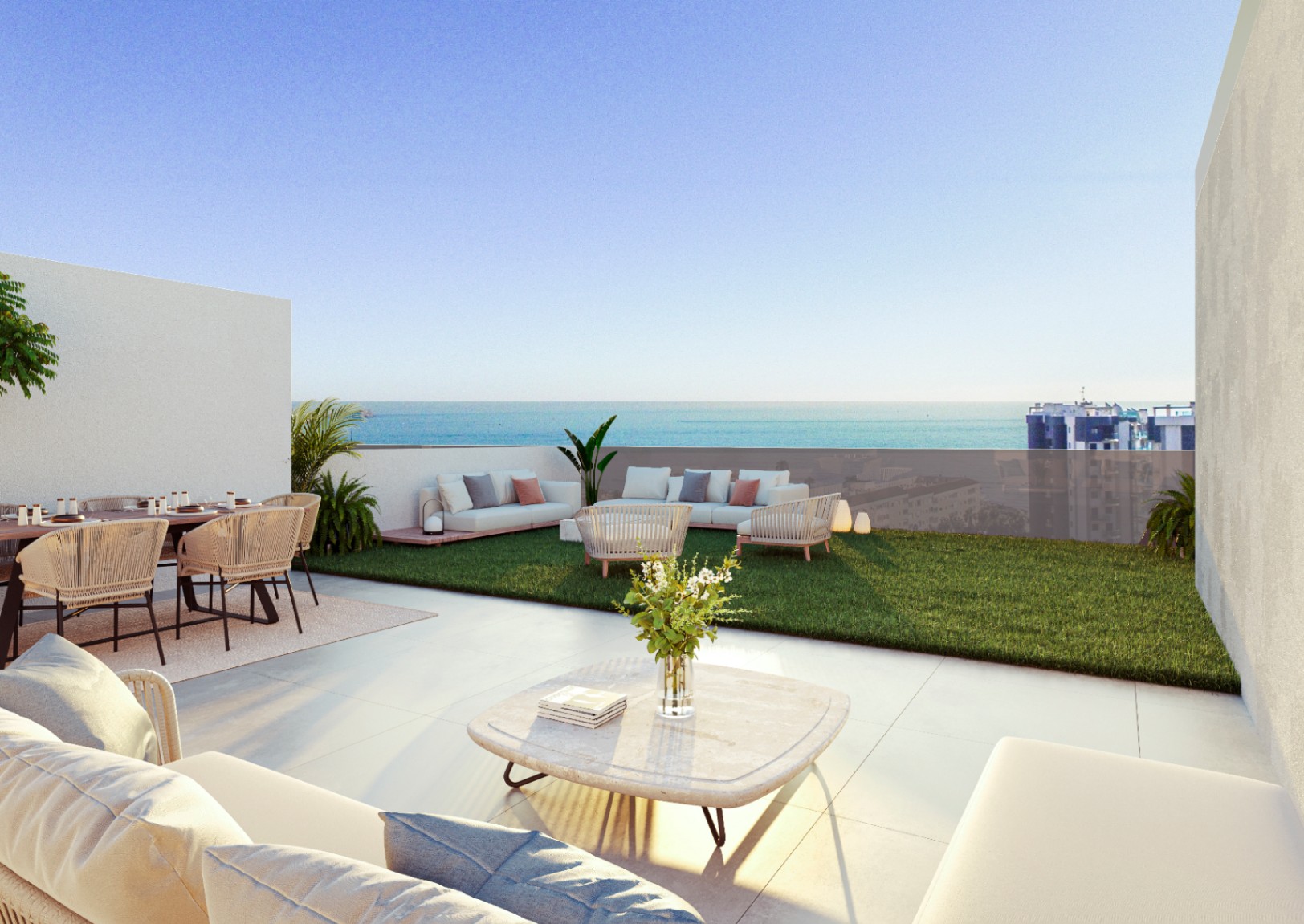 Apartamentos y Aticos de 2 y 3 Dormitorios con Vistas al Mar. Entrega Fase I Septiembre 2027 / Entrega Fase II Febrero 2028