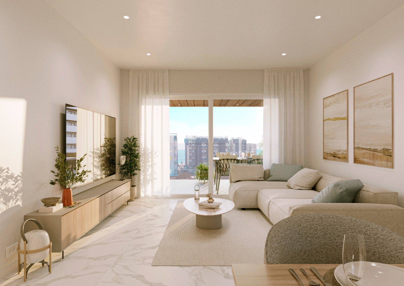 Apartamentos y Aticos de 2 y 3 Dormitorios con Vistas al Mar. Entrega Fase I Septiembre 2027 / Entrega Fase II Febrero 2028