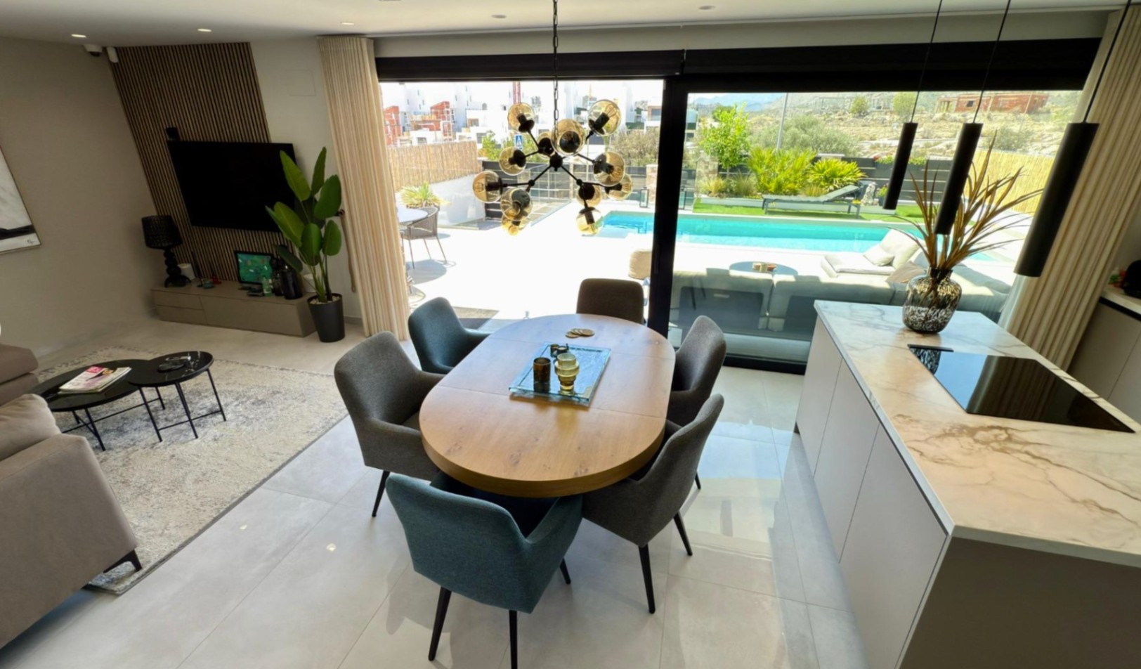Magnifica Villa con vistas al mar .