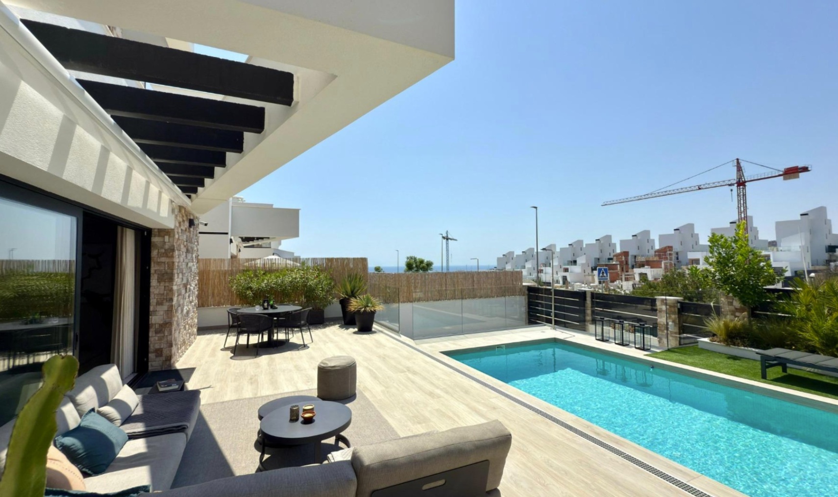 Magnifica Villa con vistas al mar .