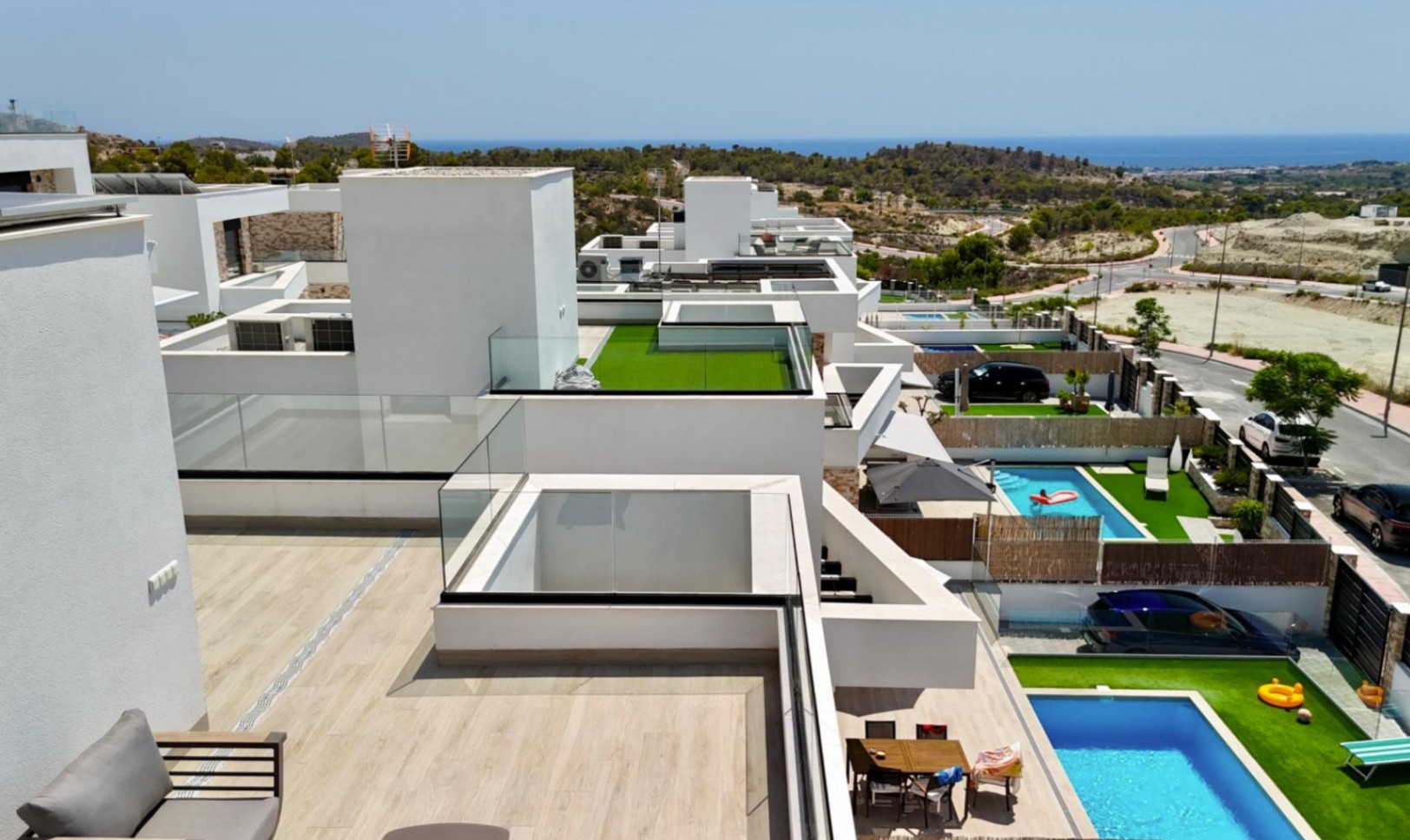 Magnifica Villa con vistas al mar .