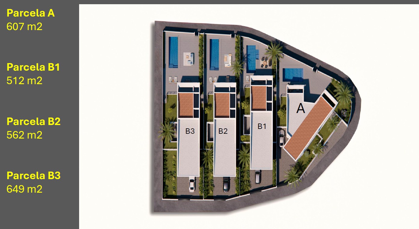 Parcela Urbana para Construir 4 Villas de 300m2 cerca de todos los Servicios
