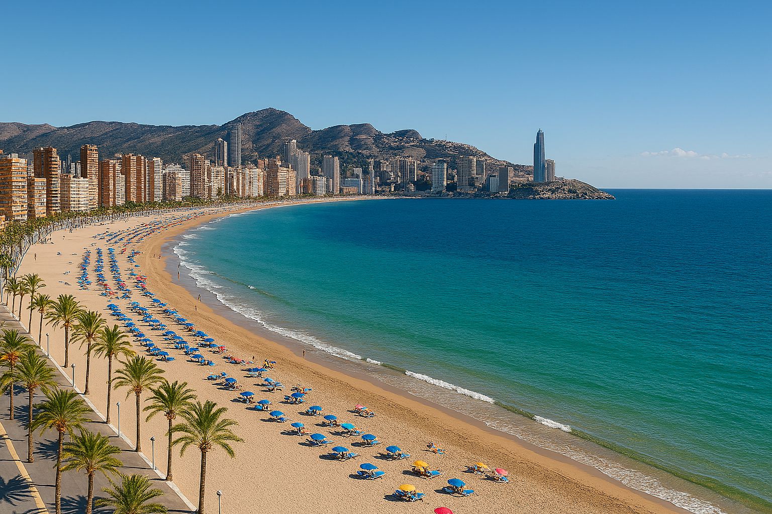 Ático con muy buenas vistas al mar .