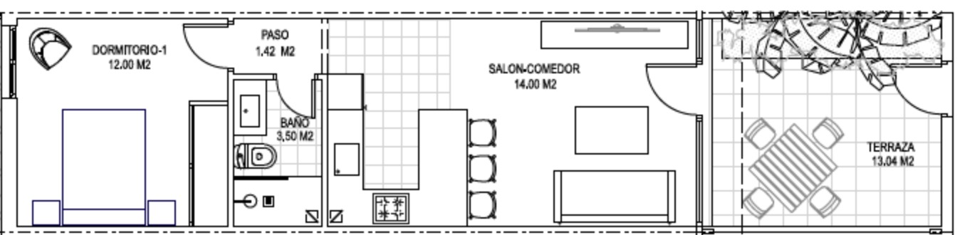 LUXURIÖSES 1-ZIMMER-APARTMENT IN ERSTER REIHE ZUM STRAND.