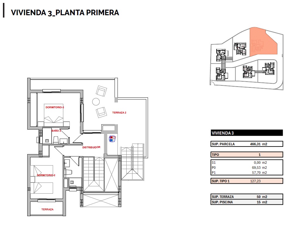Chalet te koop in La Nucía met 3 slaapkamers en privézwembad
