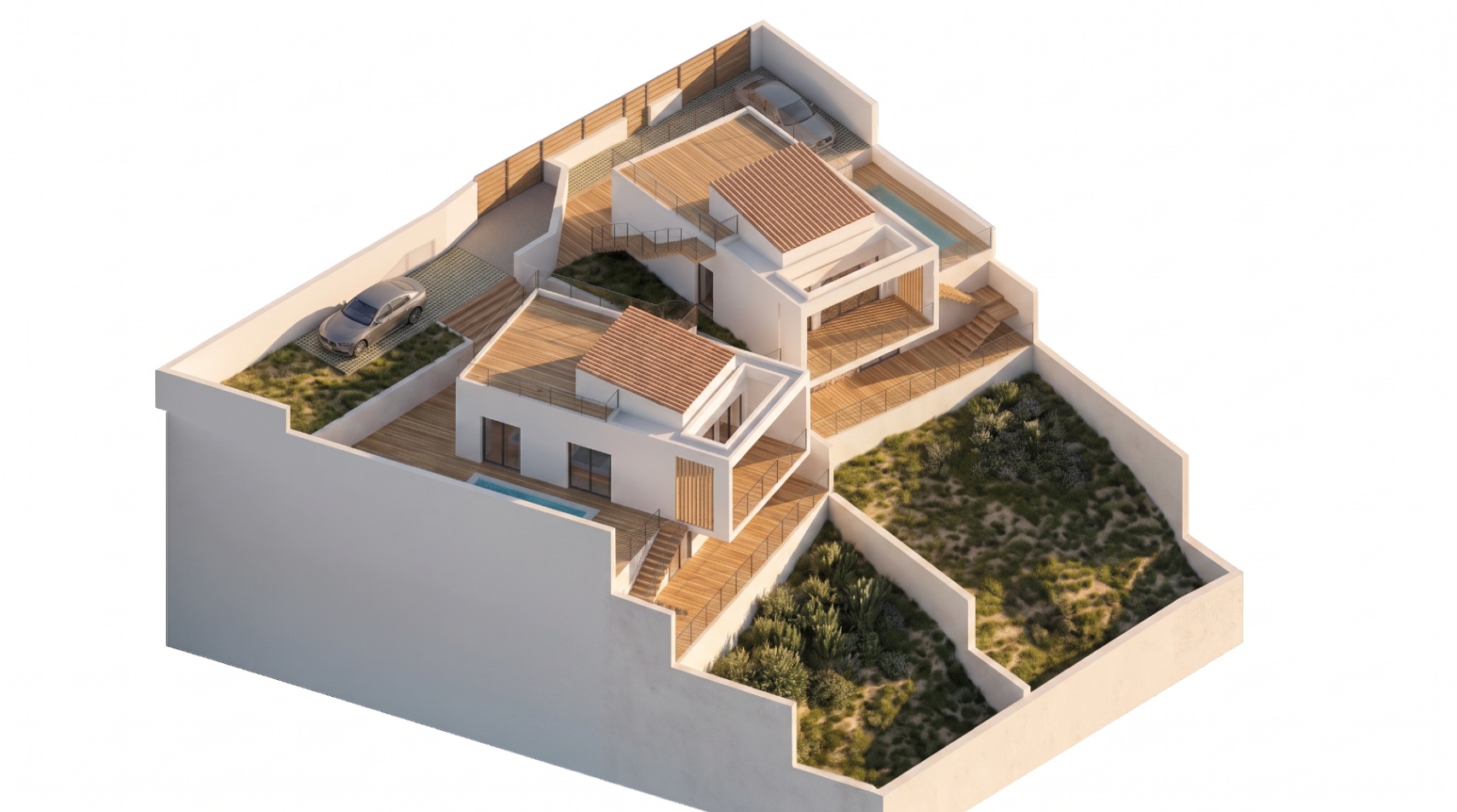 Chalet te koop met 3 slaapkamers, tuin en privézwembad