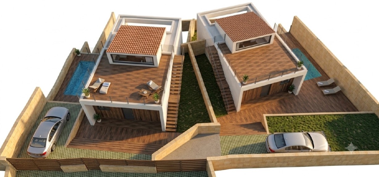 Chalet te koop met 3 slaapkamers, tuin en privézwembad