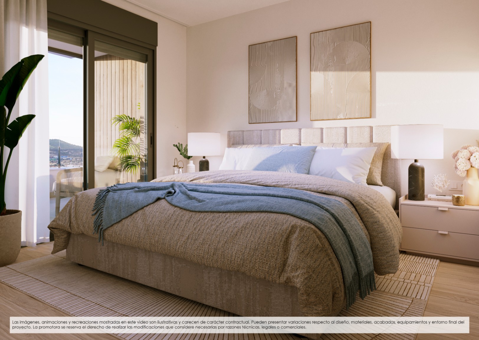 Apartamento nuevo en Finestrat con 2 habitaciones y piscina comunitaria