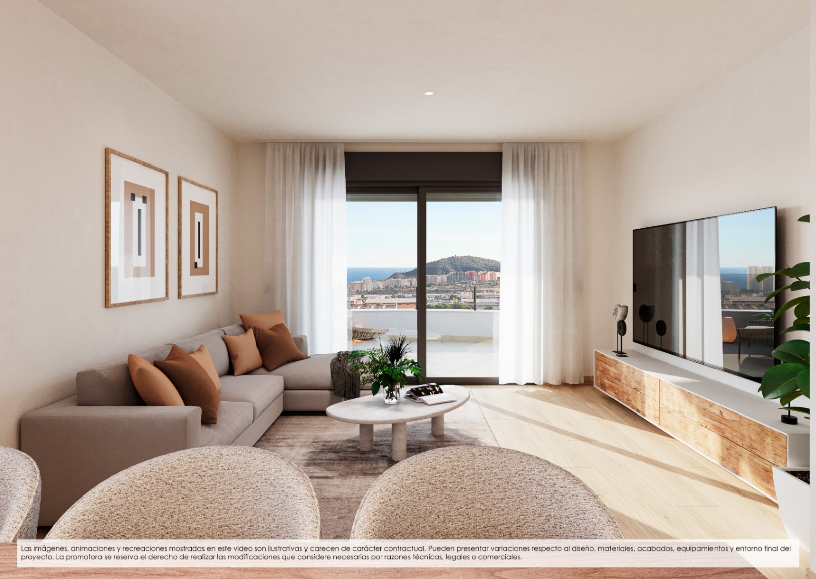 Apartamento nuevo en Finestrat con 2 habitaciones y piscina comunitaria
