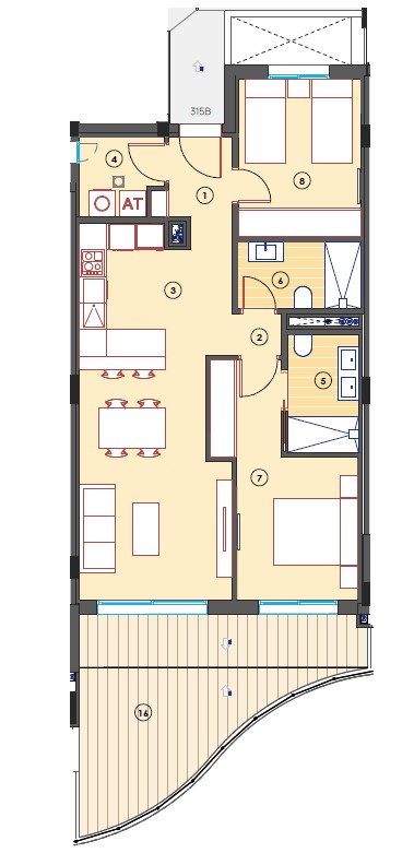 Apartamento en venta en Finestrat: 2 habitaciones y piscina comunitaria