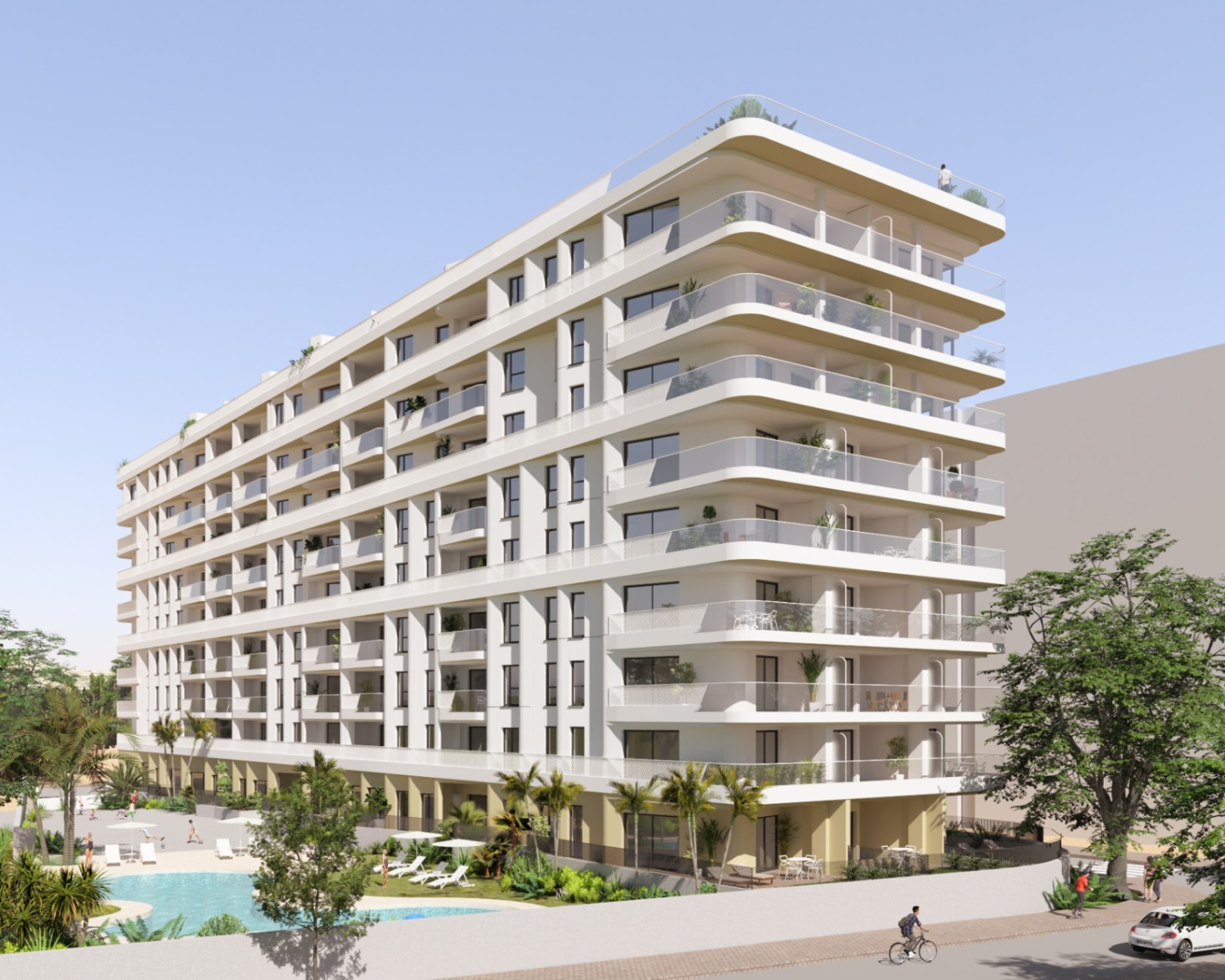 Wohnung zu verkaufen mit 73 m², Terrasse und Gemeinschaftspool.