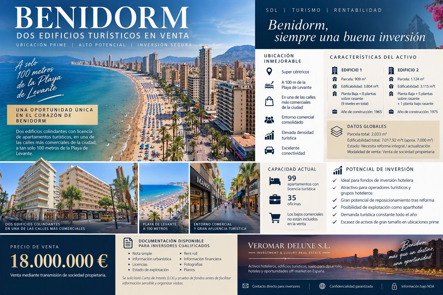 BEN15102026J - BENIDORM - DEUX IMMEUBLES TOURISTIQUES À VENDRE